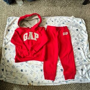 GAP Red Hoodie and Joggers Set